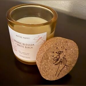 Native Poppy Orange Blossom & White Birch Candle